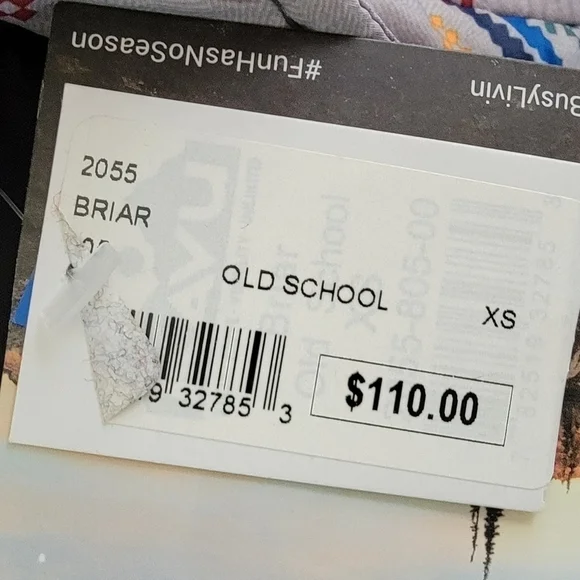 Kavu XS Insulated Vest Chevron/Aztec Button Up "Old School" Print NEW - Picture 4 of 9